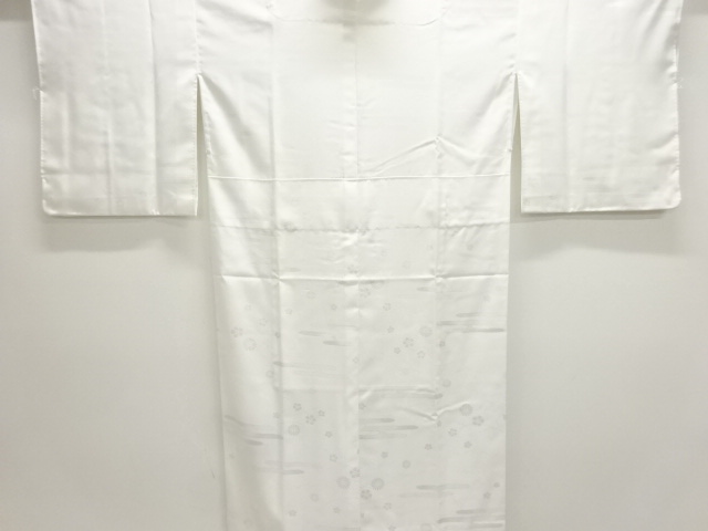 ヱ霞に花模様単衣長襦袢